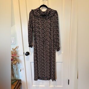 Vintage Floral Long Sleeve Dress